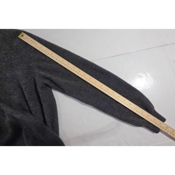 Club Room Luxury 100% CASHMERE V Neck Sweater Charcoal Gray Men's Size XL - Picture 13 of 15